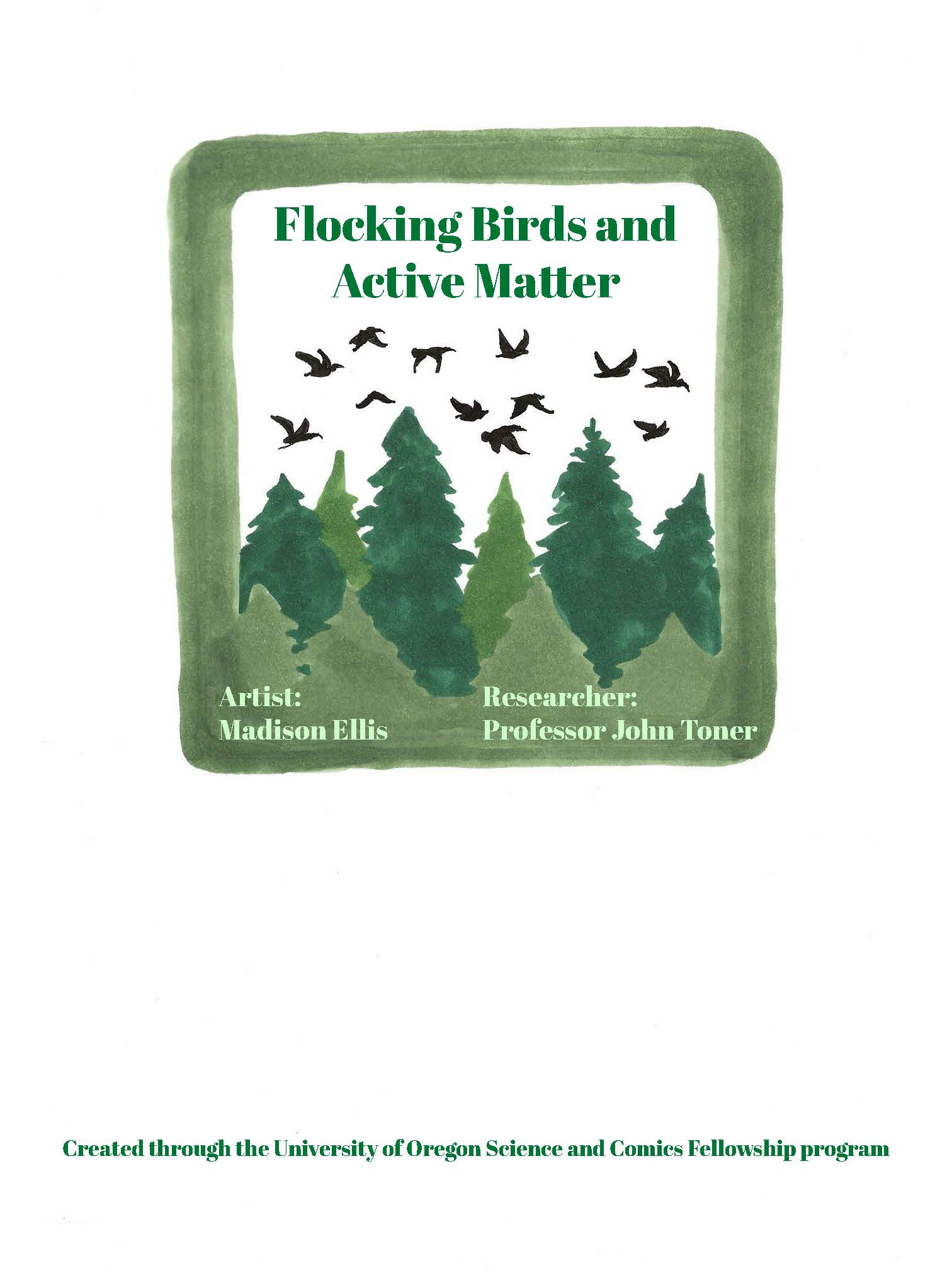 Flocking birds and active matter cover