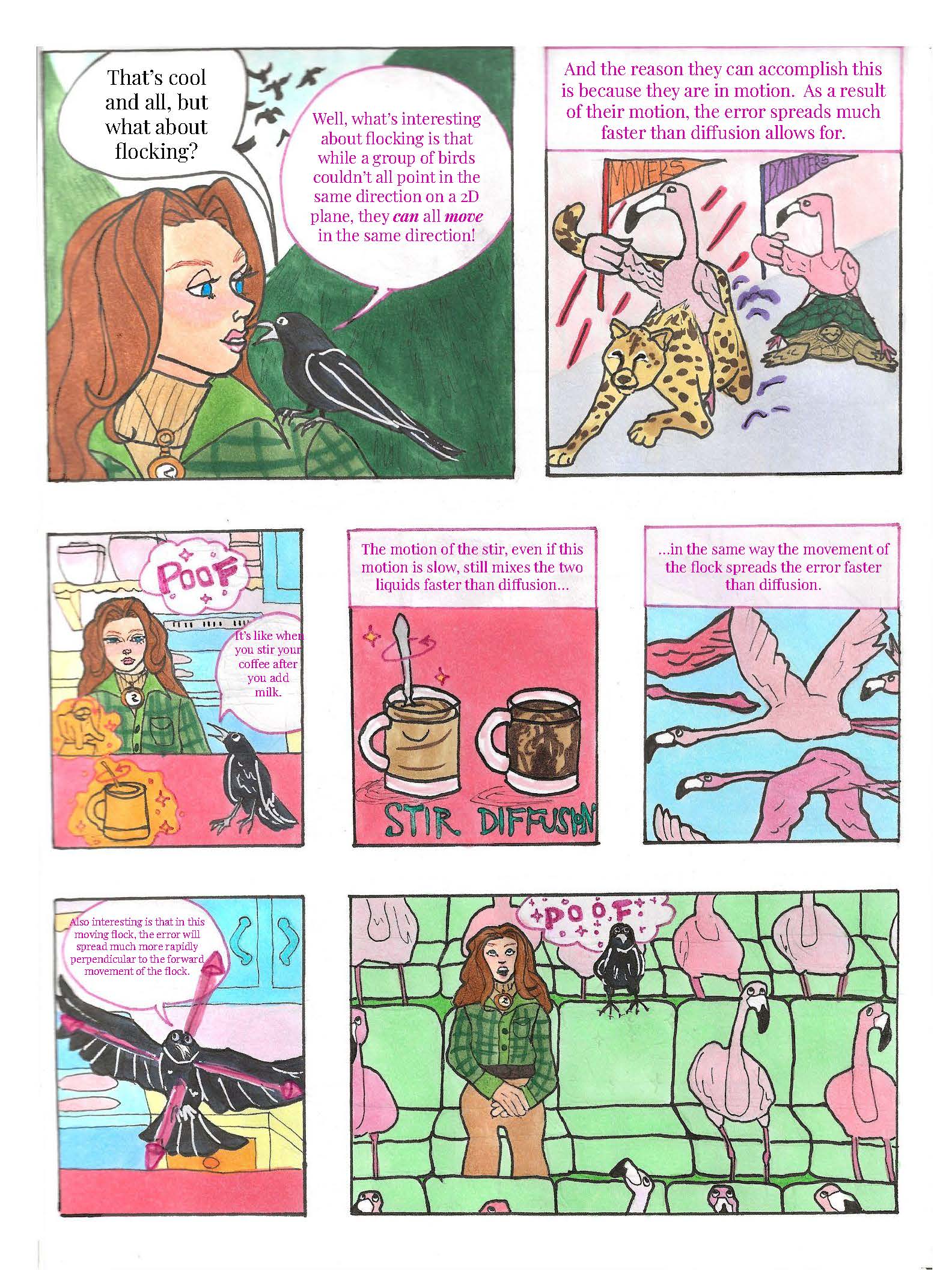 Flocking birds and active matter page 5