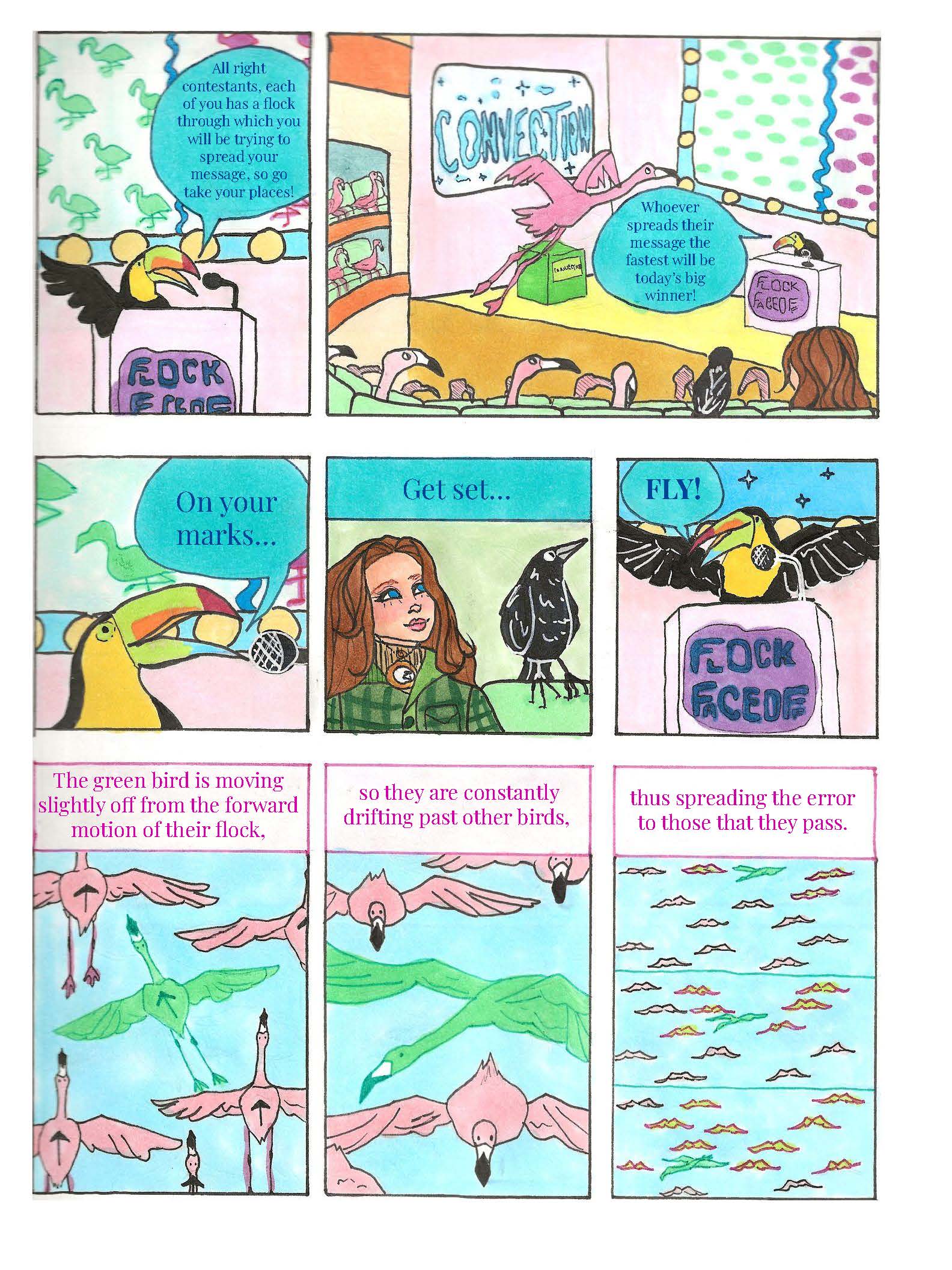 Flocking birds and active matter page 7