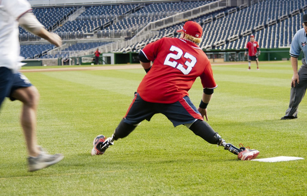 Army secretary supports the Wounded Warrior Amputee Softball Team