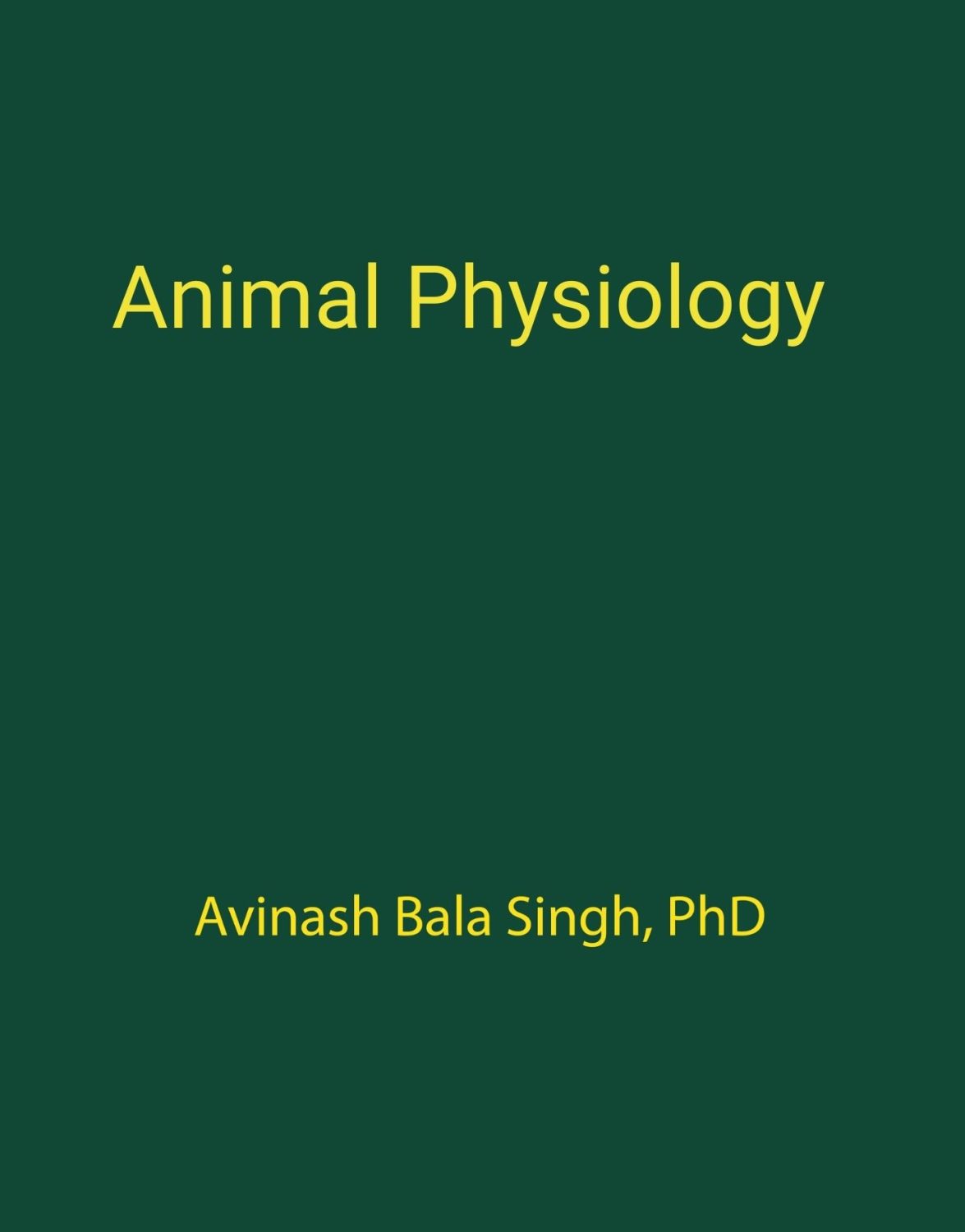 Cover image for Animal Physiology