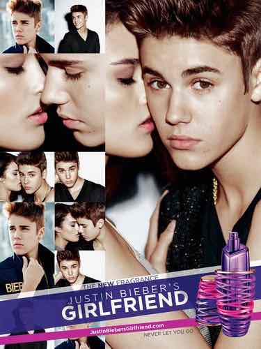 Justin Bieber's Girlfriend perfume ad from 2012