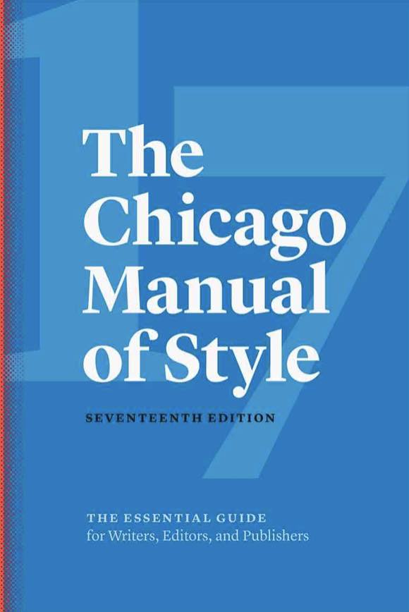 the cover of the Chicago Manual of Style